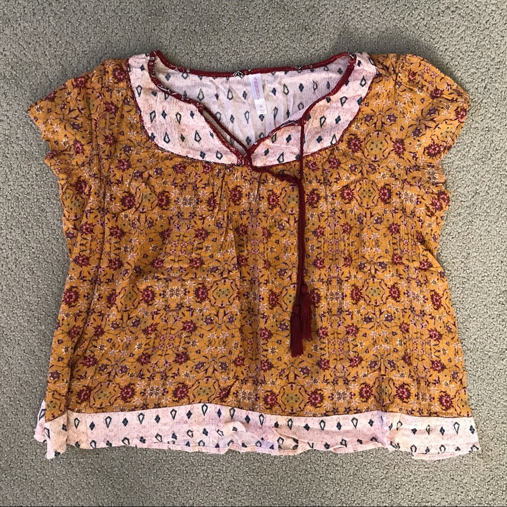 Xhilaration Peasant Top Size XL